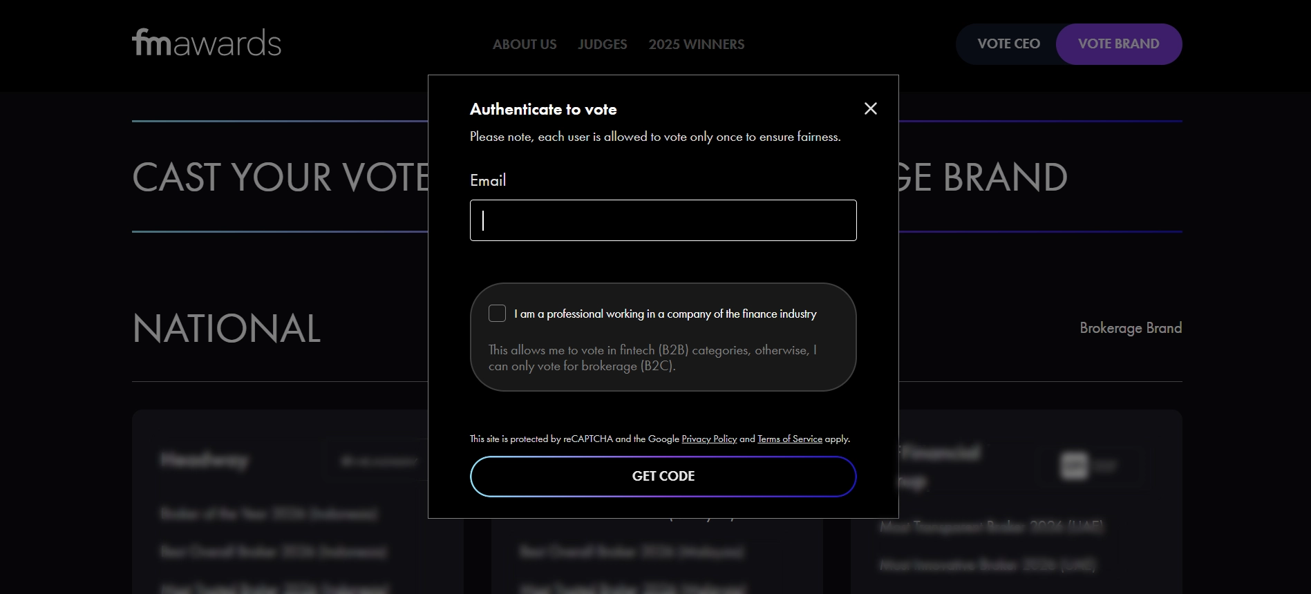 TradingPRO CEO Nominated for FM Awards 2026